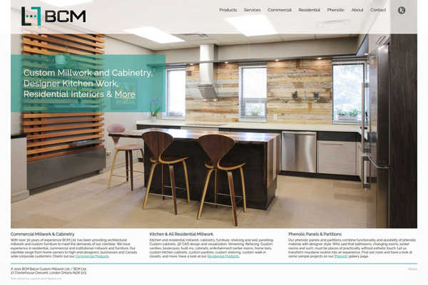 Website design by Mike Cygalski of digibee.net Web Design. London based BCM Ltd.'s website homepage screenshot - an alternative photo.